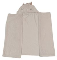 Světlerůžová plyšová zavinovací deka s kapucí - jednorožec Debenhams