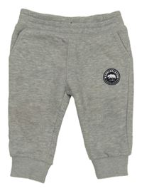 Šedé melírované teplé tepláky s logem SOULCAL&CO