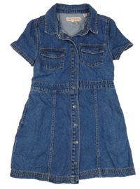 Modré riflové propínací košilové šaty LONE STAR KIDS