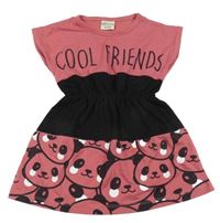 Světlevínovo-černé pandami a nápisem 