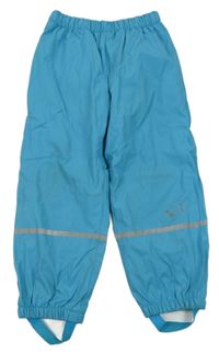 Modré nepromokavé podšité kalhoty lupilu