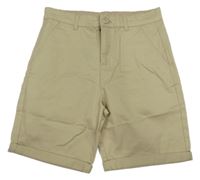 Béžové chino plátěné kraťasy Denim Co.