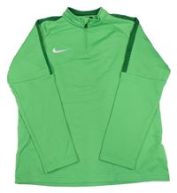 Zelená thermo mikina s logem Nike