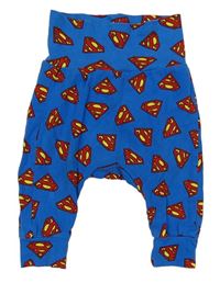 Modré turecké lehké tepláky Superman H&M