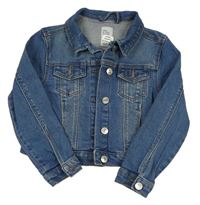 Modrá riflová crop bunda Denim Co.