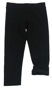 Černé zateplené legíny Primark