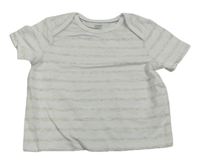 Bílo-světlešedé pruhované tričko zn. The Little White Company