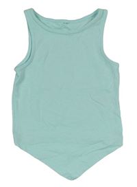 Světlemodrý asymetrický crop top George