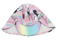 Růžovo-duhová UV kšiltovka s Minnie Matalan