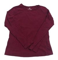 Vínové triko H&M