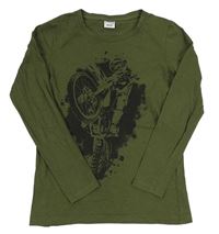 Khaki triko s motorkářem Chapter Young