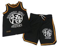 2set - Černé sportovní tílko s potiskem + kraťasy - Dragon Ball Primark