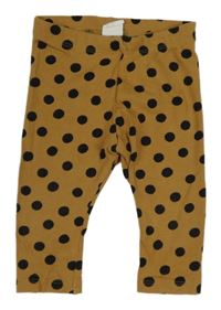 Hnědé puntíkaté legíny H&M