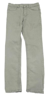 Světlešedé skinny fit rifle H&M