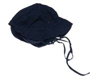 Tmavomodrý plátěný klobouk