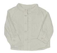 Bílá kostkovaná košile C&A