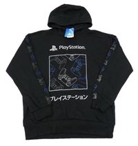 Nové - Černá mikina s ovladači a kapucí - PlayStation