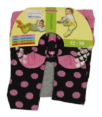 Nové - Černé puntíkaté punčocháče