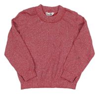 Červený třpytivý lehký svetr M&Co.