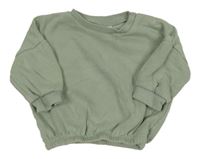 Zelenošedá oversize mikina Next