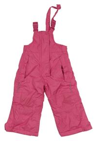 Tmavorůžové šusťákové laclové oteplovačky Impidimpi