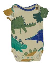 Béžové body s dinosaury Hema