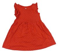 Červené puntíkaté šaty H&M