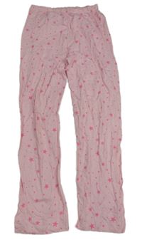 Růžové pyžamové kalhoty s hvězdičkami Primark