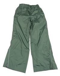 Khaki šusťákové nepromokavé kalhoty crane 