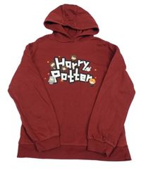 Vínová mikina s potiskem a kapucí - Harry Potter Primark