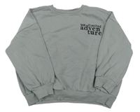 Šedá oversize mikina s nápisy George