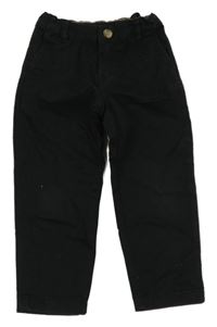 Černé plátěné chino kalhoty H&M