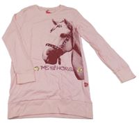 Růžová noční košile s koníkem 