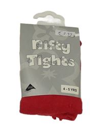 Nové - červené punčocháče 