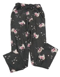 Tmavošedé legíny s jednorožci Matalan