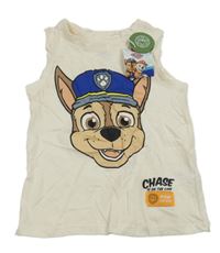 Nové - smetanové tílko s Tlapkovou patrolou Nickelodeon