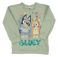 Světlezelená mikina s Bluey George
