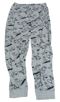 Šedé lehké domácí kalhoty se Snoopym Primark