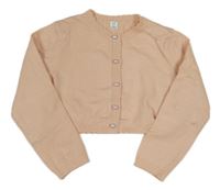 Růžový propínací crop svetr M&S