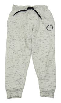 Bílé melírované tepláky s nápisem George