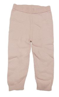 Světlerůžové pletené tepláky Lupilu