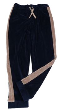 Tmavomodro-růžové plyšové tepláky George