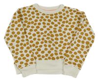 Smetanovo-medová puntíkatá mikina Zeeman 