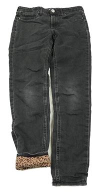 Šedé podšité skinny fit rifle H&M