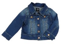 Tmavomodrá tepláková riflová bunda Denim Co.