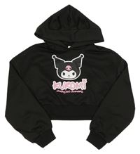 Černá crop mikina s kapucí - Kuromi Shein