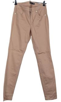 Dámské světlerůžové skinny kalhoty One5One 