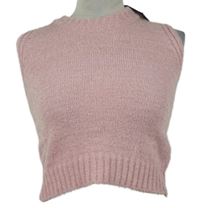 Nové - Dámská růžová svetrová crop vesta Boohoo 