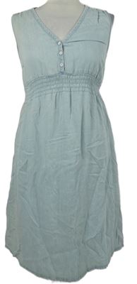 Nové - Dámské světlemodré lehké riflové šaty H&M