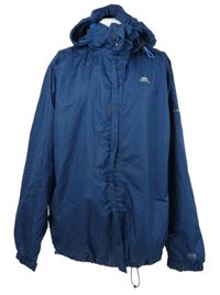 Pánská tmavomodrá šusťáková sportovní funkční bunda s kapucí Trespass